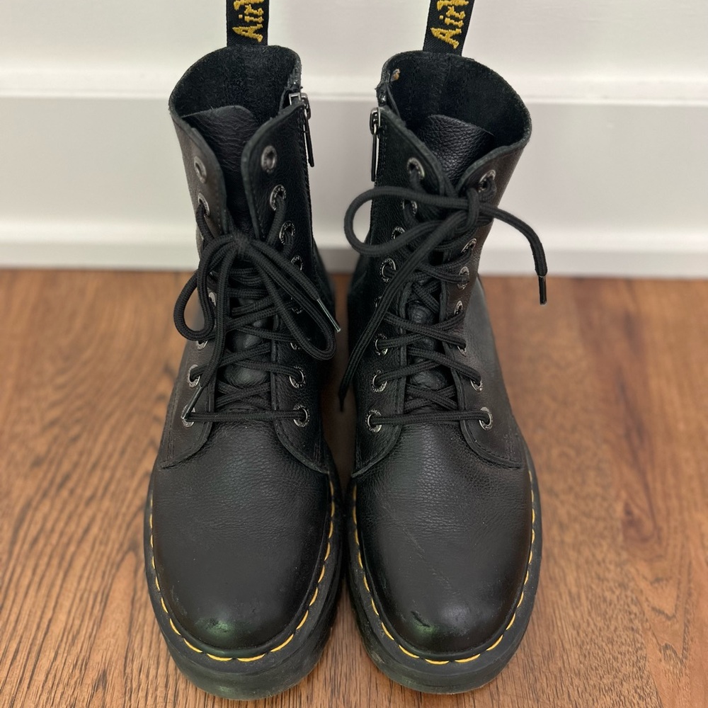 dr. martens 1460 pascal max leather platform boots
